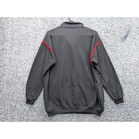 VTG 90s Euro Joy Jacket Womens S Button Up Southwestern Cottagecore Baggy Black - Picture 2 of 11